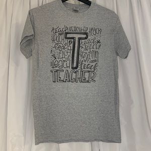 Grey Teacher T-shirt Small